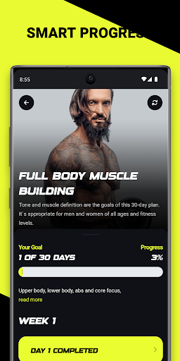 Screenshot of Dumbbell Training App