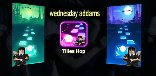 Wednesday Addams tiles hop
