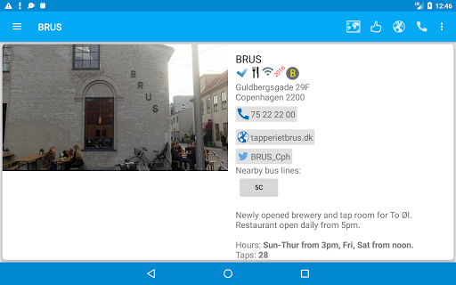 Screenshot of Beer Guide Copenhagen