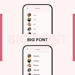 screenshot of Big Font : Change Font Size