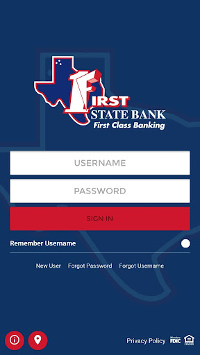 Android application First State Bank Stratford screenshort