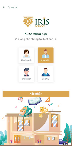 Android application Iris Smart School screenshort