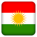 Selfie with Kurdistan flag icon