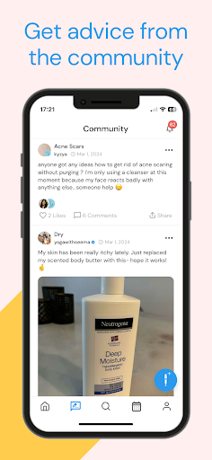 Screenshot of Clear: Social Skincare Tracker
