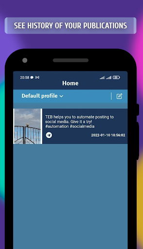 TEB: Social network automation Screenshot 2 - AppWisp.com