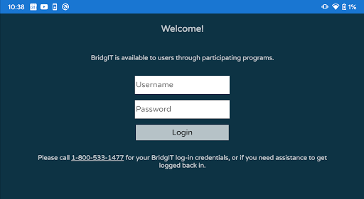 Android application BridgIT - Wellbridge Health screenshort
