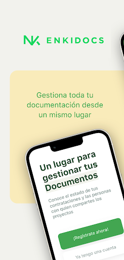 Android application ENKI: gestor de proyectos screenshort