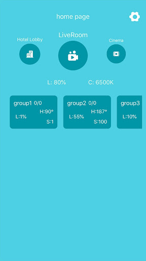 Android application LightSystem screenshort