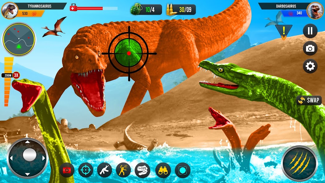 jogos de caça dinossauros 3d 5.12 APK + Mod (Unlimited money) para Android