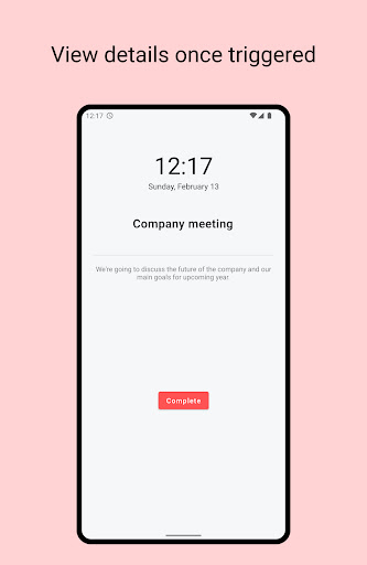 Memento: Time based reminders Screen 3
