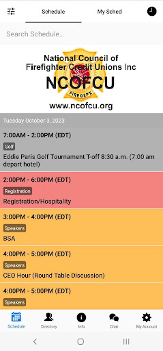 Android application NCOFCU screenshort