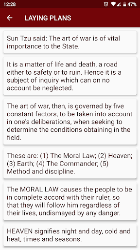 Art of War (Sun Tzu) Screen 2