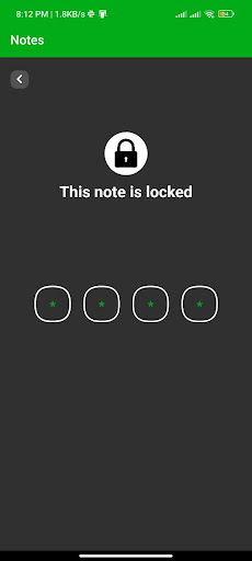 Android application Colorized note screenshort