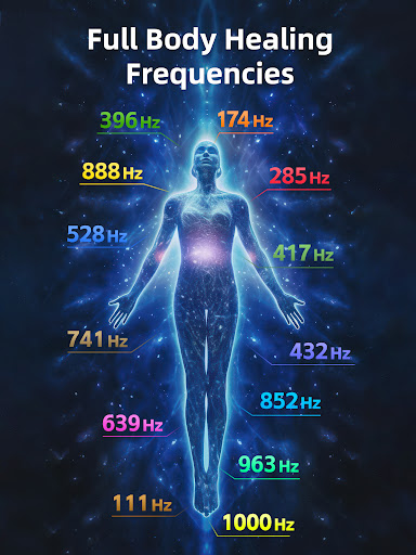 Screenshot of Frequency Healing Sounds Hertz