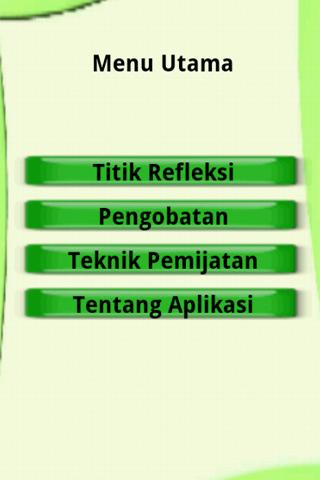 Android application Pijat Refleksi screenshort