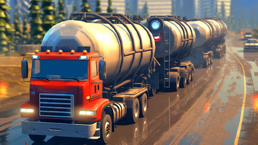 Oil Cargo Transport Truck Game Screen 2