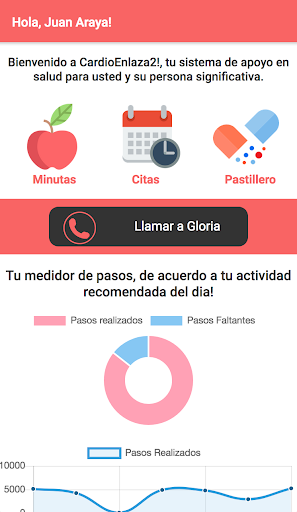 Android application CardioEnlaza2 screenshort