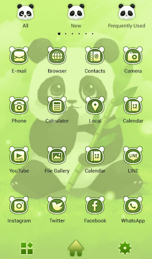Lovely Panda Theme +HOME Screen 3