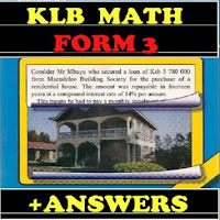 Form  3 KLB Math Notes+Answers