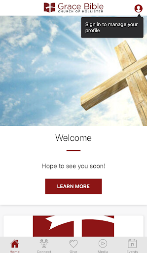 Android application Grace Bible Church Hollister screenshort