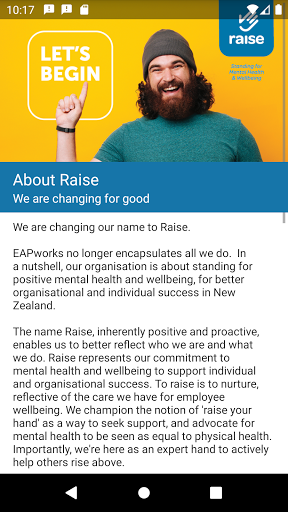Raise Mental Health & Wellbein Screen 3