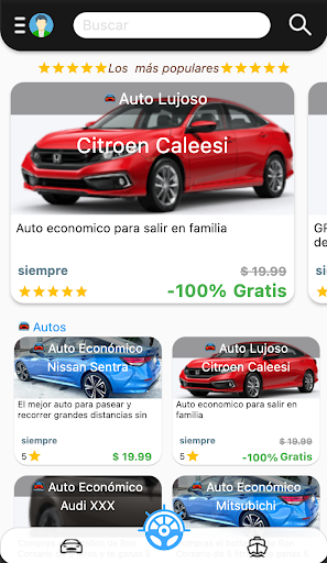 Android application Car Boat Rental screenshort