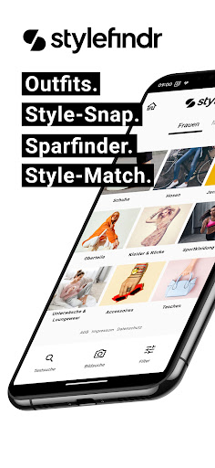 Android application stylefindr: Dein Fashionscout screenshort