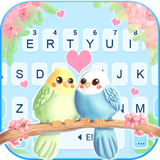 Love Birds Keyboard Background logo