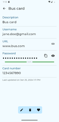 Password Vault Screen 2