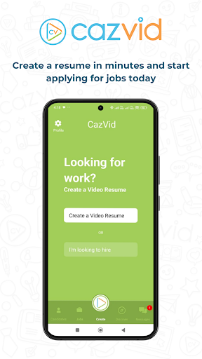 Screenshot of CazVid - Job & Resume Videos
