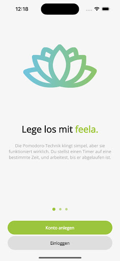 Android application feela. screenshort