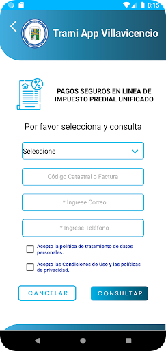 Trami App Villavicencio Screen 3