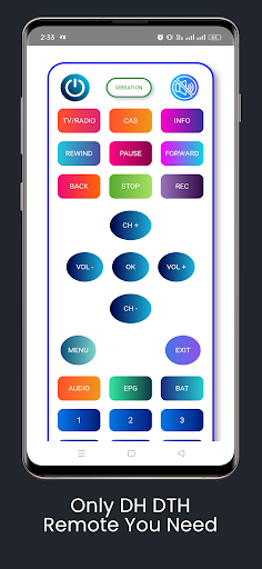 DishHome Remote (DTH) Screen 2