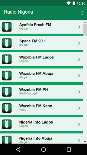 Android application Radio Nigeria screenshort