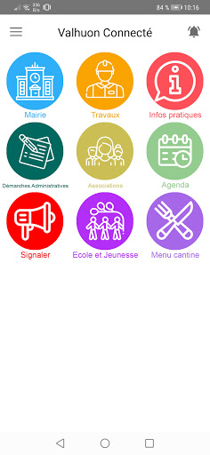 Android application Valhuon Connecté screenshort