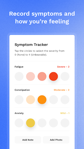 Screenshot of Wave Health: Symptom Tracker