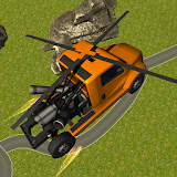 Flying Helicopter Truck Flight icon