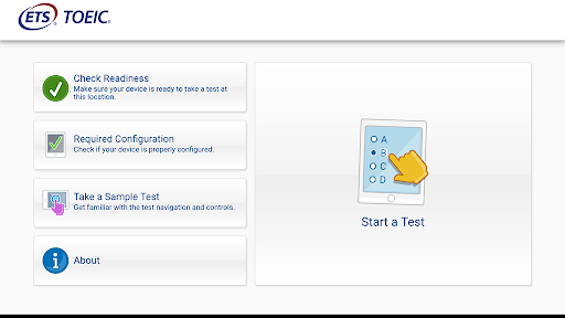 Android application TOEIC Assessments (Chromebook) screenshort