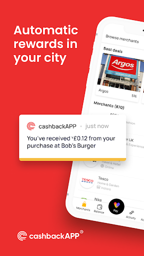 Android application cashbackAPP screenshort