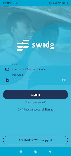 Android application swidg screenshort