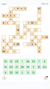 Crossmath - Puzzle Number