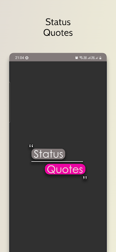 Android application Status Quotes screenshort
