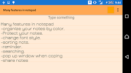 screenshot of Notepad Notes
