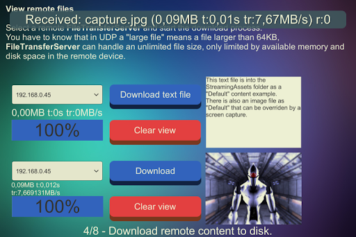 File Transfer Server Screen 3