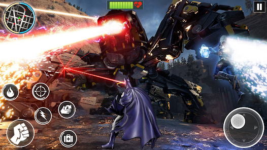 Flying Bat Superhero Man Games  screenshots 11