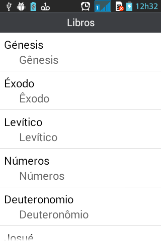 Android application Bíblia Espanhol Português screenshort