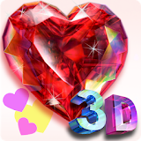 Live Diamonds-3D: Heart FREE icon