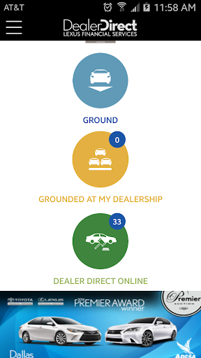 Android application Lexus Dealer Direct screenshort