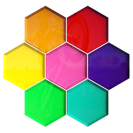 hexagonal piano music sounds  Icon