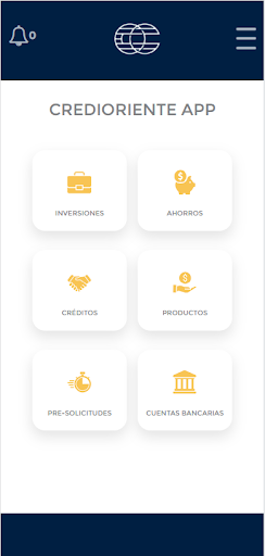 CREDIORIENTE Screen 2